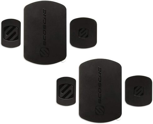 Scosche MPLT54T-4PKBP0 MagicMount Replacement Plate Kit for Magnetic Car Phone Mount Holder, Metal Plates w/Extra Strength Hold for Smartphone, Tablet, Magnet Cell Phone Stand & Phone Case, Pack of 4 in Kuwait