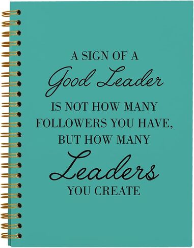 Leader Appreciation Gift Journal - Thank You Gifts for Boss Supervisor Manager Mentor Retirement Leaving, Leadership Gifts, A Sign of a Good Leader, Hardcover Spiral Notebook 5.5 x 8.3 in Saudi Arabia