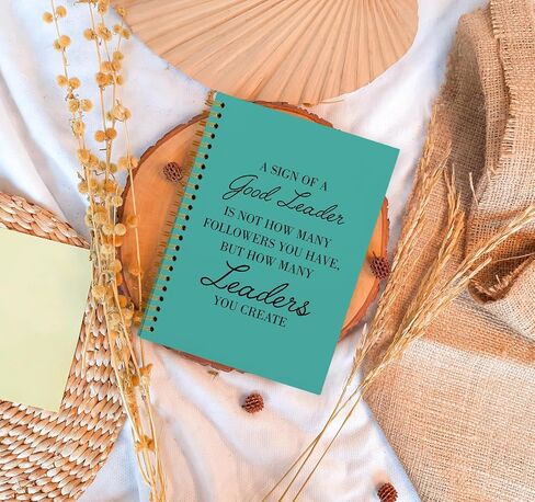 Leader Appreciation Gift Journal - Thank You Gifts for Boss Supervisor Manager Mentor Retirement Leaving, Leadership Gifts, A Sign of a Good Leader, Hardcover Spiral Notebook 5.5 x 8.3 in Saudi Arabia