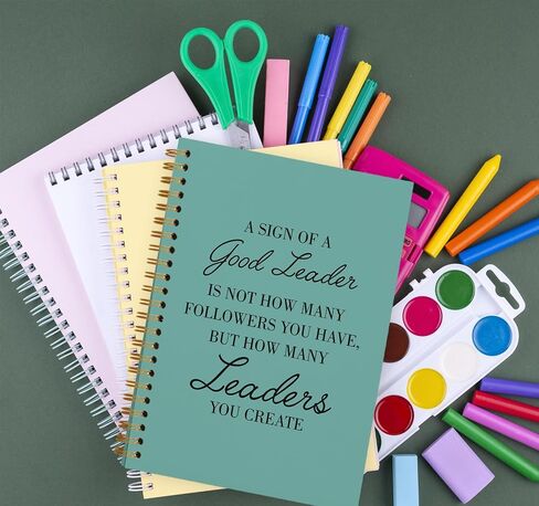 Leader Appreciation Gift Journal - Thank You Gifts for Boss Supervisor Manager Mentor Retirement Leaving, Leadership Gifts, A Sign of a Good Leader, Hardcover Spiral Notebook 5.5 x 8.3 in Saudi Arabia