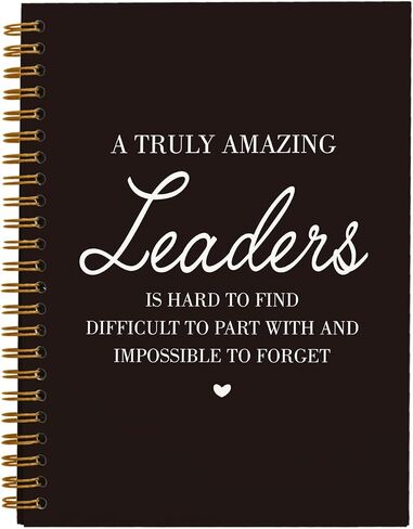 Leader Appreciation Gift Journal - Thank You Gifts for Boss Supervisor Manager Mentor Retirement Leaving, Leadership Gifts, A Sign of a Good Leader, Hardcover Spiral Notebook 5.5 x 8.3 in Saudi Arabia