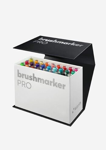 Karin Brushmarker PRO Mini Box 26 colours + 1 blender set, Assorted in Saudi Arabia