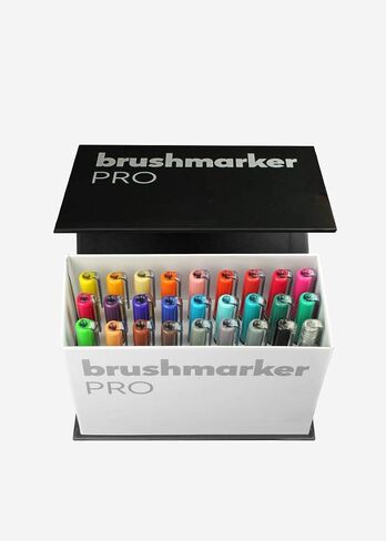 Karin Brushmarker PRO Mini Box 26 colours + 1 blender set, Assorted in Saudi Arabia
