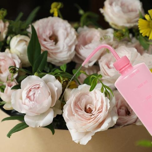 3 Pcs Tattoo Wash Bottle, Wash Bottles, Narrow Mouth Squeeze Bottle, Safety Rinse Bottle Watering Tools, for Lab, Tattoo, hair, pet, Plant Irrigation Bottle (Pink, 500ml) in Saudi Arabia