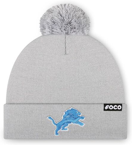 FOCO NFL Team Logo Basic Pom Beanie Hat in Saudi Arabia