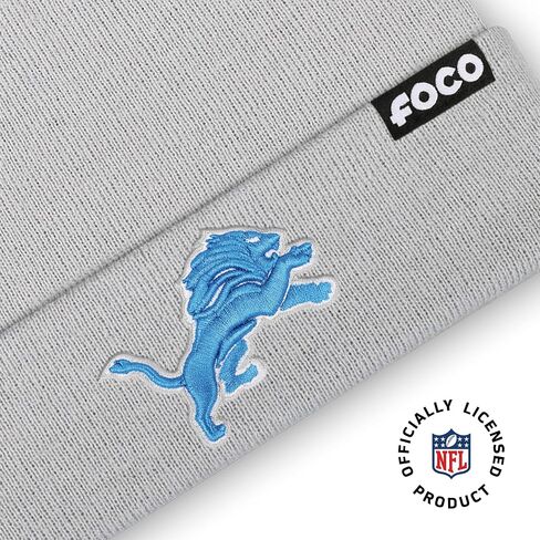 FOCO NFL Team Logo Basic Pom Beanie Hat in Saudi Arabia