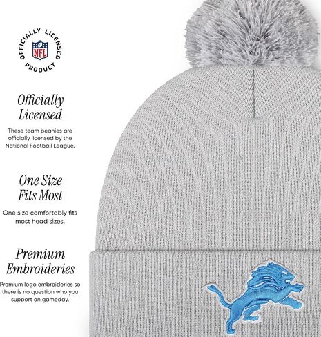 FOCO NFL Team Logo Basic Pom Beanie Hat in Saudi Arabia