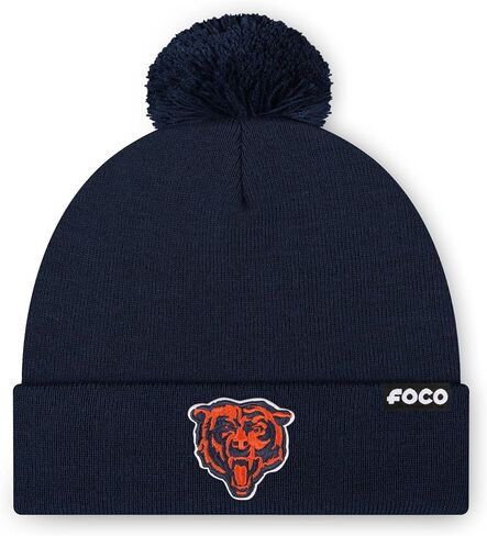 FOCO NFL Team Logo Basic Pom Beanie Hat in Saudi Arabia