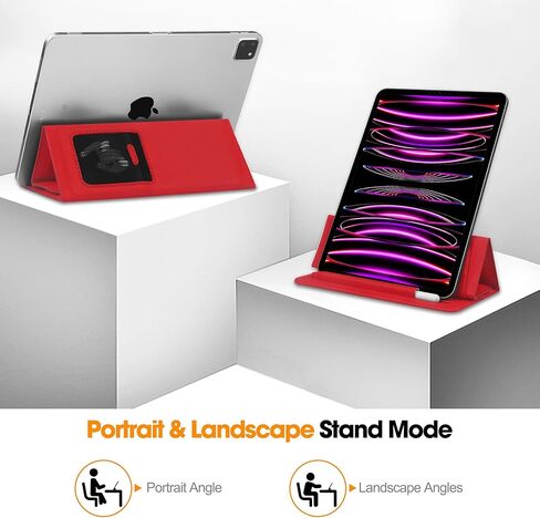 حافظة للكمبيوتر اللوحي مقاس 8-11 بوصة مع حامل أقلام، حافظة عالمية نحيفة خفيفة الوزن من البولي يوريثان مع حامل قابل للطي لجهاز iPad الجيل العاشر 2022، iPad Pro 11، iPad mini6، Galaxy Tab S9/A9 Plus/A8 إلخ أسود in Kuwait