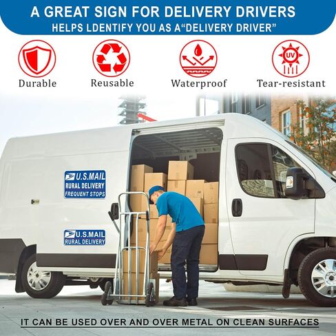 Delivery Driver Car Magnet, Delivery Magnetic Car Door and Bumper Sign, High Reflective, Stronger Magnetic, Eye-Catching Design for Delivery.Heavy Duty Automotive for Car, Truck, SUV (1 PCS Delivery) in Saudi Arabia