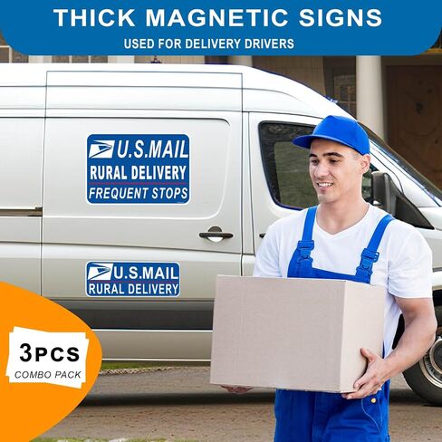 Delivery Driver Car Magnet, Delivery Magnetic Car Door and Bumper Sign, High Reflective, Stronger Magnetic, Eye-Catching Design for Delivery.Heavy Duty Automotive for Car, Truck, SUV (1 PCS Delivery) in Saudi Arabia