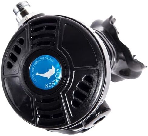 Diving Regulator with 75cm Hose - Secondary Diving Breathing Apparatus, Seawater-Resistant, Rust-Proof Design, Food-Grade Safe Materials, Easy to Clean, Black in Saudi Arabia
