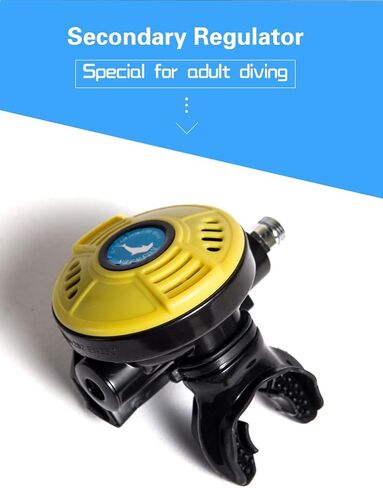 Diving Regulator with 75cm Hose - Secondary Diving Breathing Apparatus, Seawater-Resistant, Rust-Proof Design, Food-Grade Safe Materials, Easy to Clean, Black in Saudi Arabia