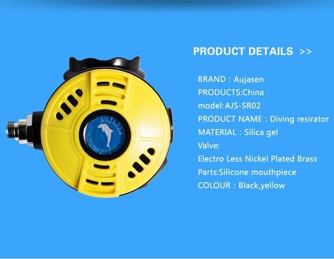 Diving Regulator with 75cm Hose - Secondary Diving Breathing Apparatus, Seawater-Resistant, Rust-Proof Design, Food-Grade Safe Materials, Easy to Clean, Black in Saudi Arabia