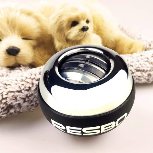 Metal Auto-Start Gyro Ball, Hand Strengthener Wrist Exerciser Wrist Trainer Ball with LED Light in Saudi Arabia