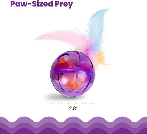 Catstages Ball Treat Stuffer Interactive Cat Toy, Green in Saudi Arabia
