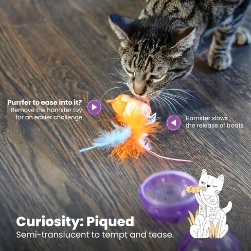Catstages Ball Treat Stuffer Interactive Cat Toy, Green in Saudi Arabia