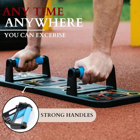 Push Up Board with Sit up Stand. Multifunctional Push Up Board with Resistance Bands, portable exercise equipment, Strength Training Equipment, Push Up Handles for Perfect Pushups, Home Fitness for Men in Saudi Arabia