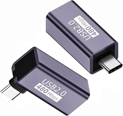 xiwai USB 2.0 B Type Female to Type-A & Type-B Male Adapter, 2 Pack Extension Connector for Printer Scanner Disk in Kuwait