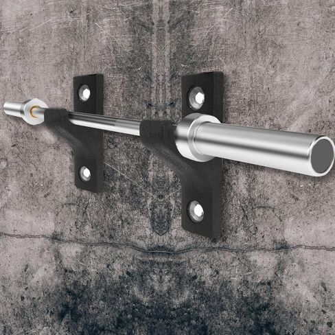 FUXIN Wall Mount Barbell Holder, Horizontal Barbells Rack, Olympic Bar Holder Weight Bars Rack Single Storage for Home Gym, 1 Pair in Saudi Arabia