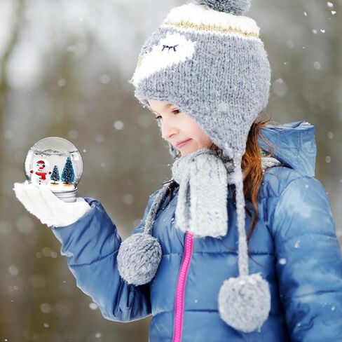 48 Sets Christmas Plastic Snow Globes Kit Includes 48 Clear Snow Globe, 96 Mini Xmas Trees, 48 Miniature Snowman and Santa Claus with Artificial Snow for DIY Crafts Home Winter Decor (Ball) in Kuwait