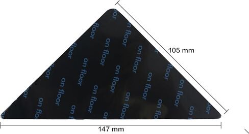 Rug Pad Grippers (12 Pcs) 2024, Non-Slip Rug Pads for Tile and Hard Floors, Reusable and Machine-Washable Area Rug Tape, Adhesive Gripper with Corners to Maintain Flat Corners (Black), RG2809 in Saudi Arabia