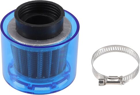 A ABSOPRO Air Filter Cleaner Straight 42mm/1.65" Motorcycle Filter for 110-125cc Most Motorcycles ATV Mopeds Dirt Bikes Race Bikes Blue in Saudi Arabia