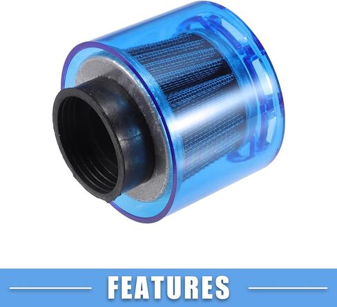 A ABSOPRO Air Filter Cleaner Straight 42mm/1.65" Motorcycle Filter for 110-125cc Most Motorcycles ATV Mopeds Dirt Bikes Race Bikes Blue in Saudi Arabia