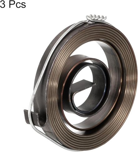 uxcell Drill Press Spring Drill Press Quill Feed Return Coil Spring Assembly Spring Steel Chemical Blackening Finish 680mm Expand Long 34 x 6 x 0.65mm 3 Pcs in Kuwait