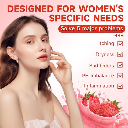 3 PCS Yoni Soap Bar, Organic Yoni Bar Soap Yoni Wash Feminine Wash for Women Ph Balance, Natural Deodorant Vaginal Body Bath Soap Body Wash Strawberry Handmade feminine soap in Saudi Arabia