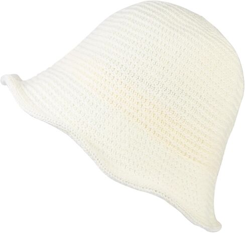 JAZTAKU Women Mesh Woven Bucket Hat, Crochet Bucket Hat for Women Beach Hat, Trendy Sun Hat Packable Foldable in Saudi Arabia
