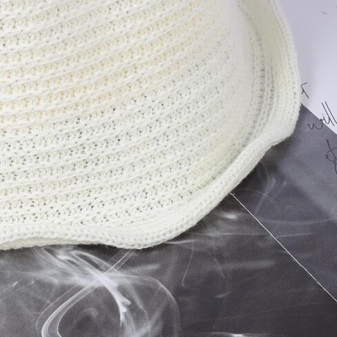 JAZTAKU Women Mesh Woven Bucket Hat, Crochet Bucket Hat for Women Beach Hat, Trendy Sun Hat Packable Foldable in Saudi Arabia