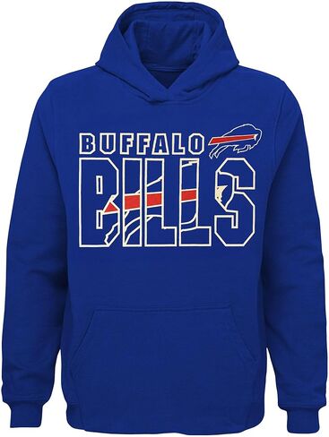 Outerstuff NFL Kids Youth 8-20 Official Team Color Game Day Touchdown Performance Primary Logo Long Sleeve Pullover Hoodie in Saudi Arabia