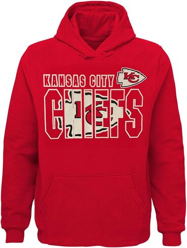 Outerstuff NFL Kids Youth 8-20 Official Team Color Game Day Touchdown Performance Primary Logo Long Sleeve Pullover Hoodie in Saudi Arabia