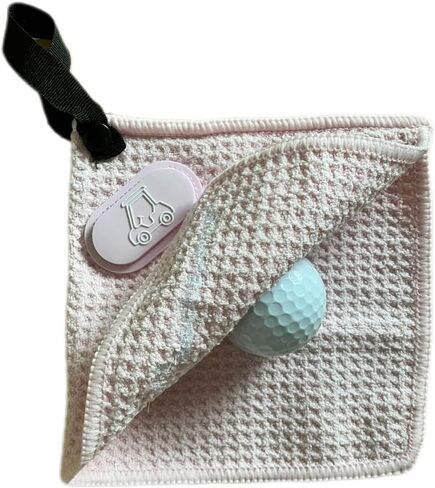 Magnetic Golf Towels, Small (Pink) | Iron Head Cover in Saudi Arabia