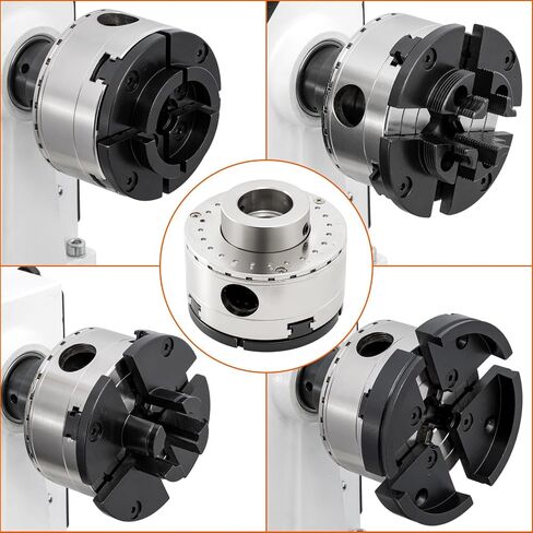 6Inch Lathe Chuck for Woodworking 1" x 8 tpi, 4-Jaw Self-Centering Wood Lathe Chuck Set in Kuwait