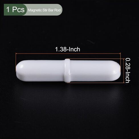 YOKIVE Magnetic Stir Bar, Laboratory Bar with Ring Shape Corrosion Resistant Stir Liquid Great for Laboratories, (White, 1.38-Inch) in Saudi Arabia