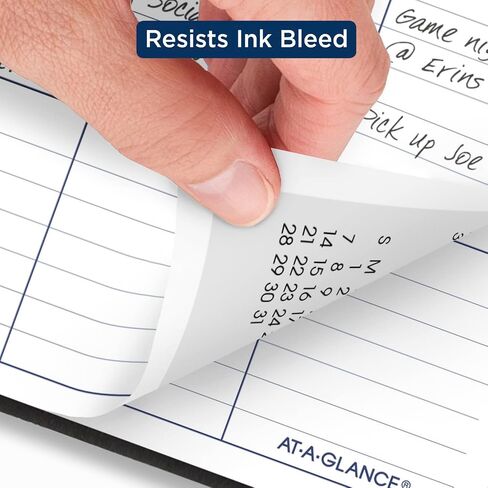 AT-A-GLANCE 2025 Planner, Monthly, 3-1/2" x 6", Pocket Size, DayMinder, Black (SK530025) in Saudi Arabia