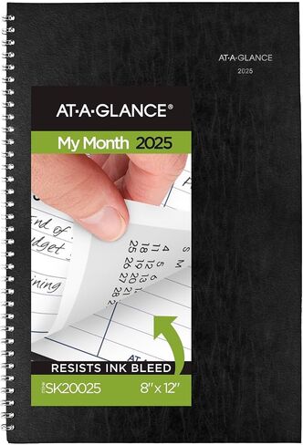 AT-A-GLANCE 2025 Planner, Monthly, 3-1/2" x 6", Pocket Size, DayMinder, Black (SK530025) in Saudi Arabia