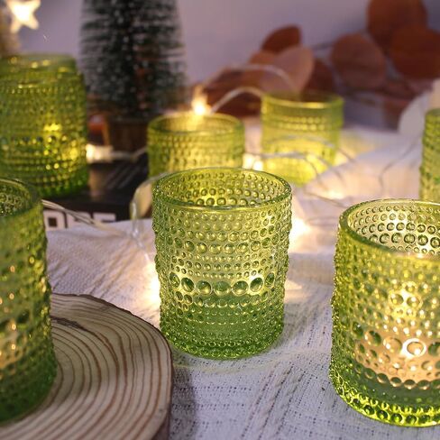 6pcs Candle Holder, Candlestick Holders, Glass Taper Candle Holders for Tea Lights Candle & Taper Candle, Candle Stick Holders Decor for Table Centerpiece Wedding Party Christmas Festival… in Saudi Arabia