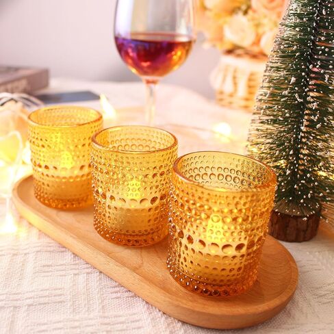 6 قطع حامل شموع، حاملات شموع، حاملات شموع زجاجية مستدقة لأضواء الشاي والشموع المستدقة، حاملات عصا الشموع ديكور للطاولة المركزية لحفلات الزفاف وعيد الميلاد... in Kuwait