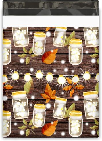 10 × 13 (100) حقائب شحن مطبوعة من البوليستر من Hello Fall Designer in Kuwait