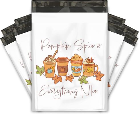 10 × 13 (100) حقائب شحن مطبوعة من البوليستر من Hello Fall Designer in Kuwait