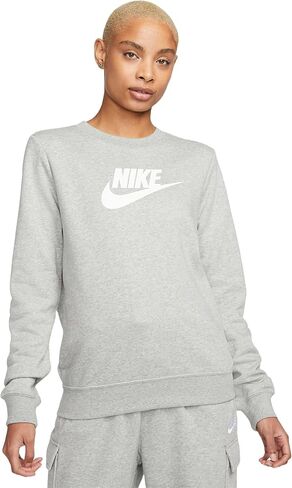 Nike Sportswear Club Fleece Women's Logo Crew-Neck Pullover Sweatshirt Hoodie in Saudi Arabia