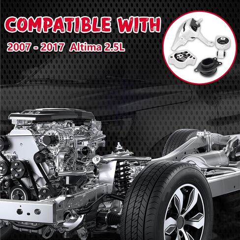 طقم محرك المحرك وناقل الحركة متوافق مع 2009 2010 2011 2012 2013 Corolla 1.8L & Matrix 1.8L، 2009-2010 Vibe 1.8L FWD مجموعة 4 قطع، A62027 A62039 A62023 A62015 in Saudi Arabia