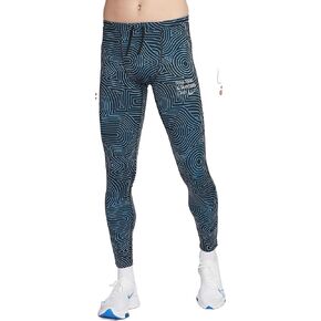 Nike Mens Dri-fit Challenger Sanctuary Running Training Tights, Photo Blue/White, XL