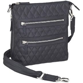 Gun Toten Mamas Quilted Microfiber Cross Body Flat Sac, Black, One Size