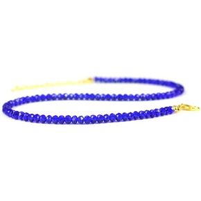 twinkle eye Handmade Natural Crystal Beaded Choker Necklace Spinel Multi Faceted Crystal Beads Choker Beaded Necklace For Women Girls