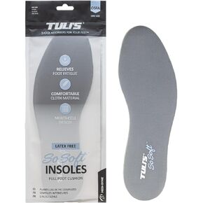 Tuli's So Soft Insoles, Shoe Inserts with Shock Absorption, Gel Shoe Cushion Insole for Men and Women, One Size Fits All