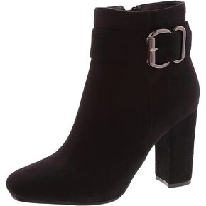 TOP Moda Womens Chunky High Heel Ankle Boots with Buckle